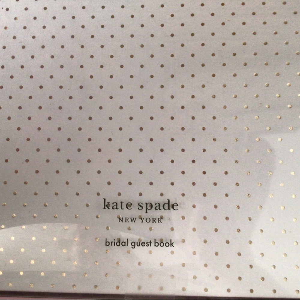 KATE SPADE NEW YORK BRIDAL GUEST BOOK- NEW IN UNOPENED PACKAGE